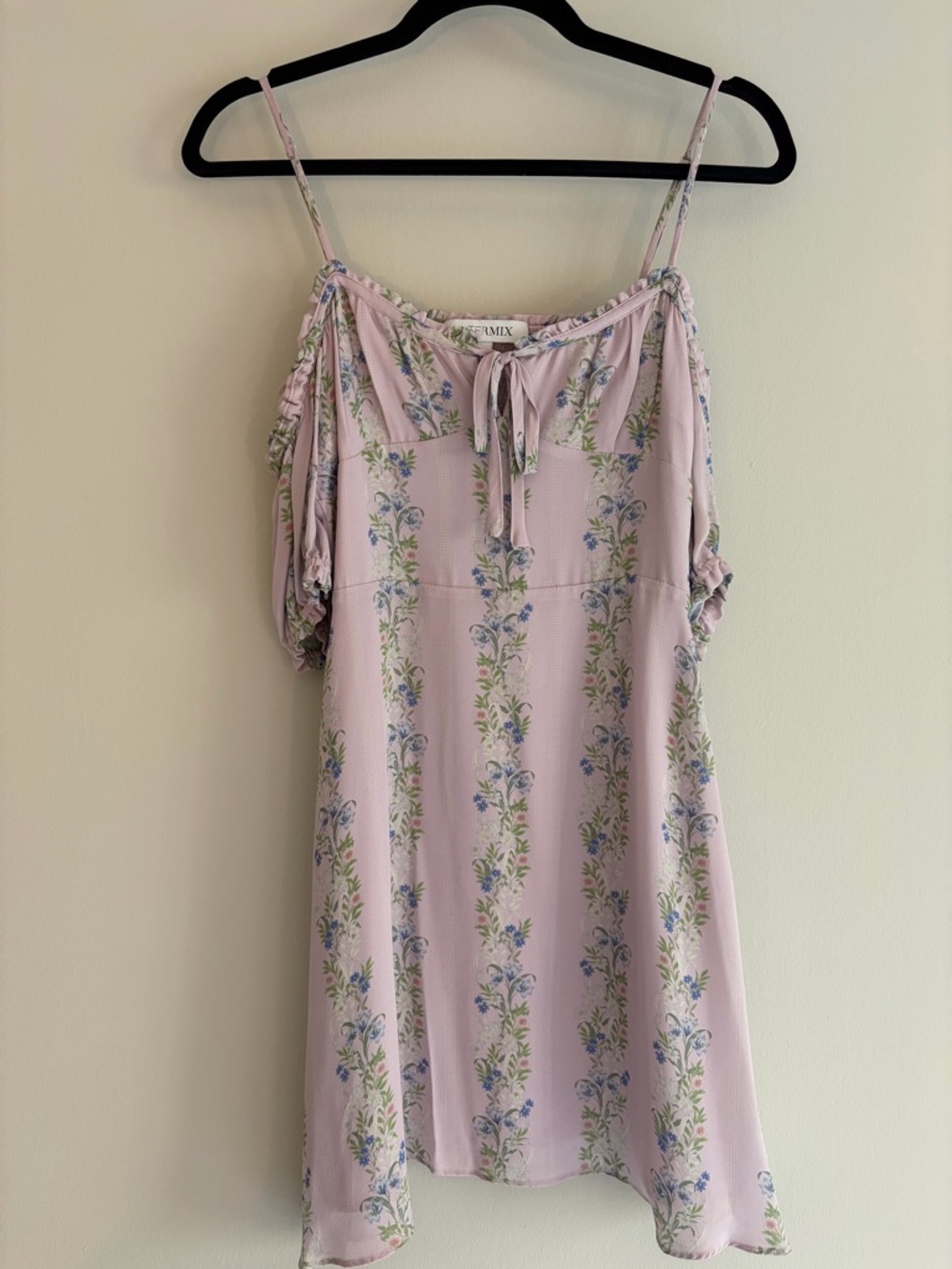 INTERMIX Lavender Floral Mini Dress
